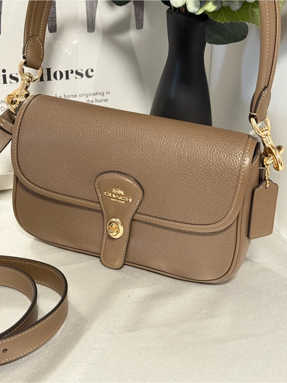 COACH Hadley Shoulder Bag Crossbody In Leather CY683